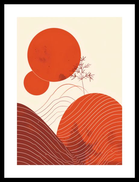Plakat 25x35cm Ciepło Czerwieni zdjęcie 3
