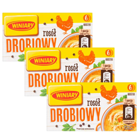 Winiary Rosół drobiowy 60 g (6 sztuk) x 3 sztuki