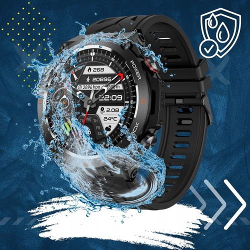 Zegarek męski SMARTWATCH RBN z GPS KOMPASEM BAROMETREM ROZMOWY BATERIA 600 na Arena.pl