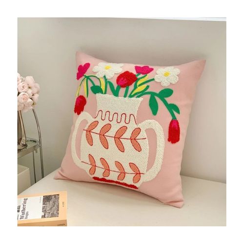 poszewka na poduszkę 45 x 45 cm dzbanuszek z kwiatami bukiet pod144 na Arena.pl