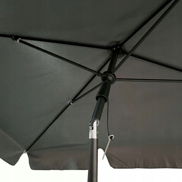PARASOL OGRODOWY FLOKS CIEMNOSZARY zdjęcie 4