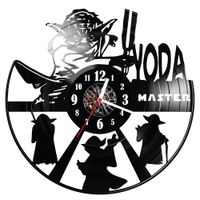 Zegar ścienny z płyty winylowej Mistrz Yoda 353.14