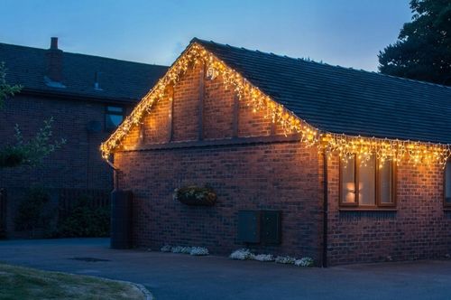 LAMPKI SOPLE ZEWNĘTRZNE 200LED IP44 ŚWIATŁO STAŁE + FLASH - BIAŁE CIEPŁE 8m na Arena.pl