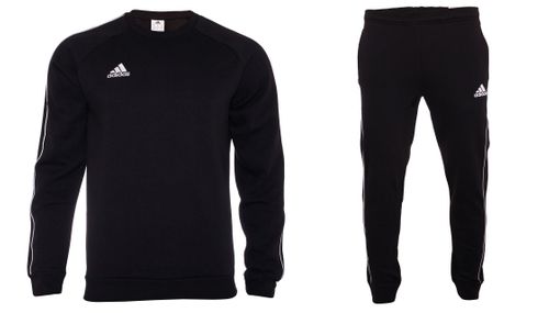DRES ADIDAS CORE 18 SPODNIE + BLUZA BL/BL na Arena.pl