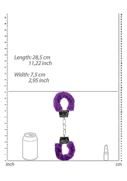 Beginner""s Handcuffs Furry - Purple zdjęcie 4