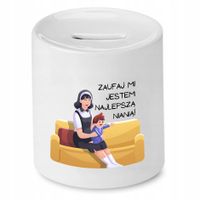 Dla Niani Opiekunki Prezent Skarbonka Zaufaj Mi Z Nadrukiem Ze Zdjęciem