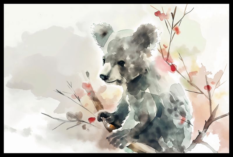 Plakat 60x40cm Akwarelowa Koala zdjęcie 2