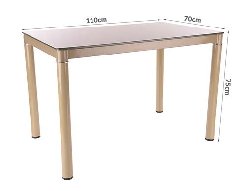 Stół Paradiso 110x70cm krem na Arena.pl