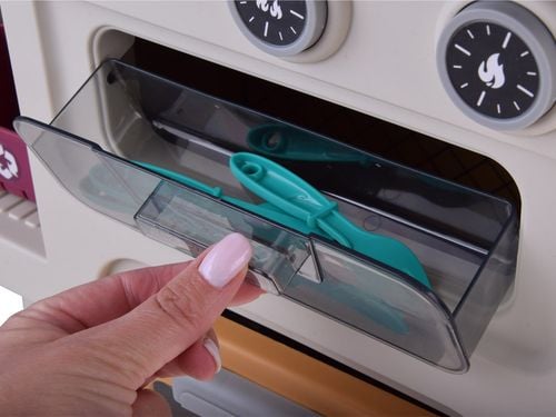 ZABAWKOWA INTERAKTYWNA BRĄZOWA KUCHNIA  AKCESORIA na Arena.pl