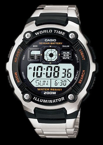 Casio NEON AE-2000WD-1A 20BAR + PUDEŁKO na Arena.pl