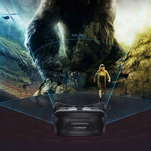 Okulary gogle 3D VR Shinecon 10 do telefonu wbudowane słuchawki PILOT BL na Arena.pl