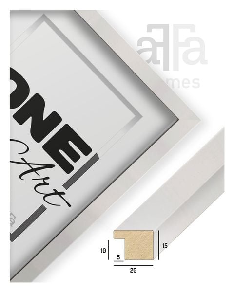 Ramka na zdjęcia Hekla 10x15 foto MDF A6 biały stojąca 1szt. zdjęcie 4