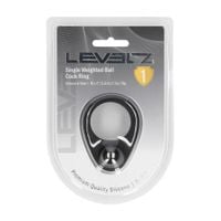 Liquid Silicone Single Weighted Ball Cockring - Black