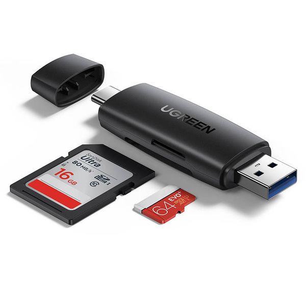 Czytnik Kart SD microSD UGREEN CM304 USB USB-C 5Gbps DO PC i Smartfona zdjęcie 1