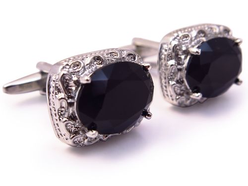 Czarne spinki do mankietów U151 na Arena.pl