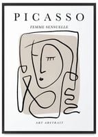 Plakat Picasso portret 50x70 cm w czarnej ramie