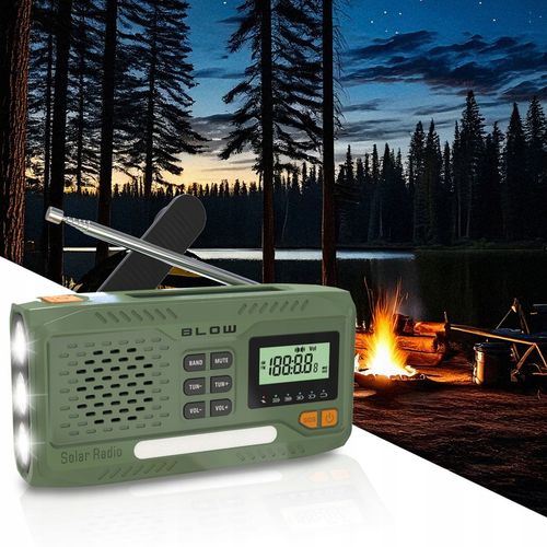 RADIO PRZENOŚNE KUCHENNE SOLARNE DYNAMO BUDOWLANE LATARKA POWERBANK na Arena.pl