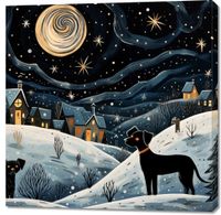 Obraz 100x100cm Nocny Psi Patrol