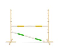 przeszkoda skokowa do hobby horse 160cm, h-120 cm, dwie belki - żółta