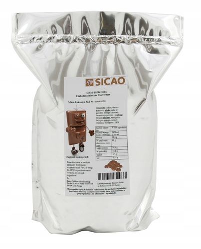 NAJLEPSZA Czekolada MLECZNA 1 KG do fontann fondue Sicao 32,1% kakao na Arena.pl