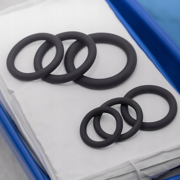 PIERŚCIENIE EREKCYJNE NA PENISA ZESTAW RING 6 SZT PRZEDŁUŻONY STOSUNEK zdjęcie 8