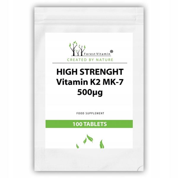 FOREST WITAMINA K2 MK-7 500mcg 100 tab NATURALNA zdjęcie 5