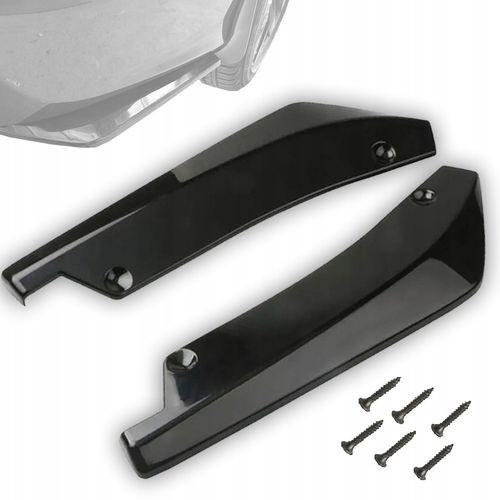 UNIWERSALNE LOTKI DOKŁADKI TYLNEGO ZDERZAKA CZARNY POŁYSK BWM VW SKODA AUDI na Arena.pl