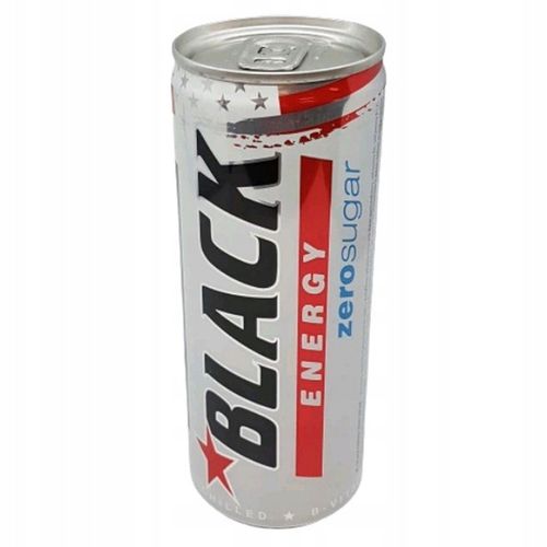 BLACK ENERGY 24X250ML ZERO BEZ CUKRU NAPÓJ ENERGETYZUJĄCY na Arena.pl