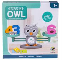 Gra Nauka Liczenia - Równoważnia Waga Szalkowa Sówka - Owl Balance