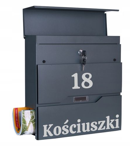 SKRZYNKA POCZTOWA NA LISTY GAZETY POCZTĘ Z NUMEREM DOMU NAZWĄ ULICY na Arena.pl