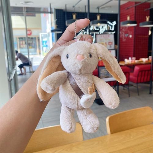 brelok do kluczy puchaty królik, pluszowy beżowy brl368k na Arena.pl