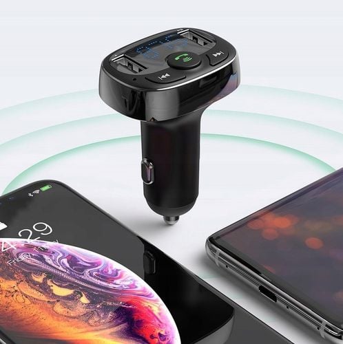 BASEUS TRANSMITER ŁADOWARKA 2xUSB FM BLUETOOTH CZYTNIK KART MICRO SD na Arena.pl
