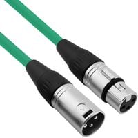 Kabel przewód mikrofonowy XLR XLR 3 m 0,23mm zielony Red's Music MC0130-GR PL