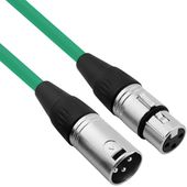 Kabel przewód mikrofonowy XLR XLR 3 m 0,23mm zielony Red's Music MC0130-GR PL