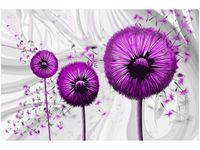 120CM 80CM OBRAZ ŚCIENNY FIOLETOWE DMUCHAWCE 3