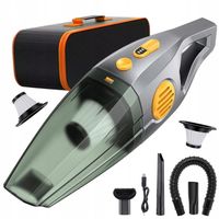 POTĘŻNY ODKURZACZ SAMOCHODOWY BEZPRZEWODOWY ZESTAW 120W 9.5kPa