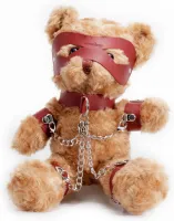 crushious crushito pluszowy miś z akcesoriami bondage 31 cm czerwony