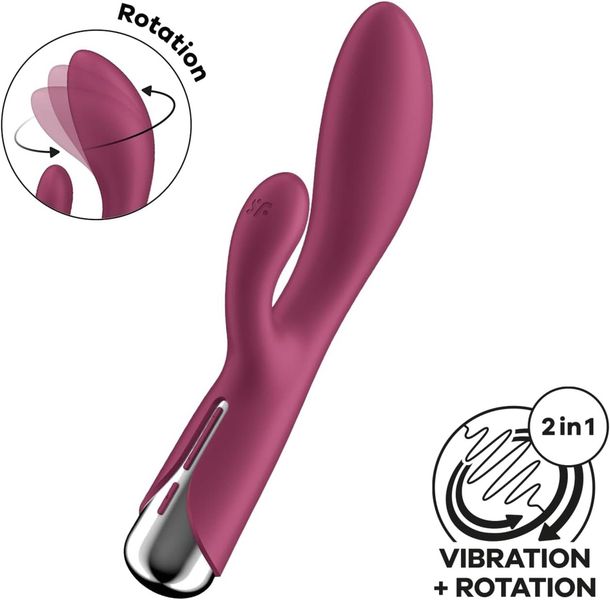 Satisfyer Spinning Rabbit 1 Red zdjęcie 2