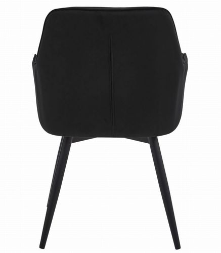 Krzesło JORK360 - czarny aksamit / nogi czarne x 2 na Arena.pl