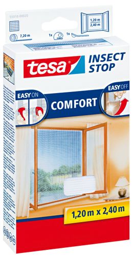 TESA MOSKITIERA OKIENNA BIAŁA 1,2m x 2,4m COMFORT na Arena.pl