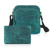 zestaw prezentowy zup-74-gr listonoszka damska t-63 portfel skórzany t-33