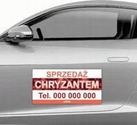 mata MAGNETYCZNA magnes na samochód auto 30x60cm SPRZEDAŻ CHRYZANTEM