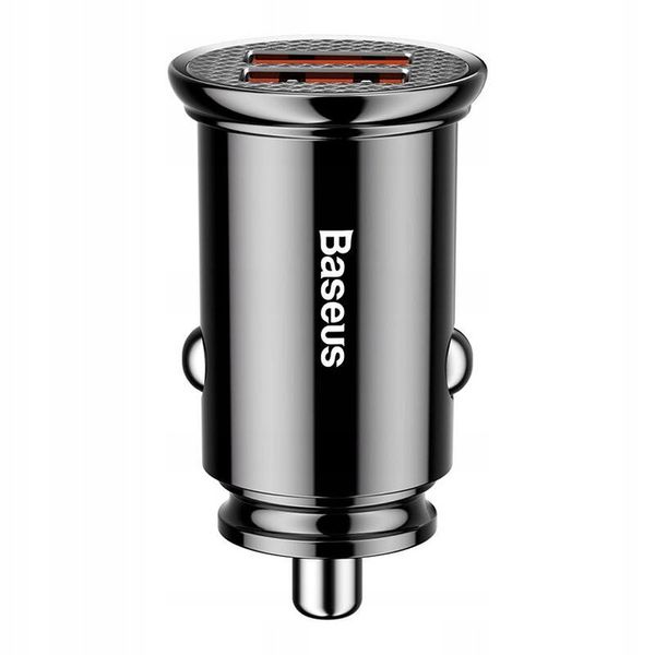Ładowarka samochodowa Baseus Circular 2xUSB QC3.0 5A 30W (czarna) zdjęcie 9
