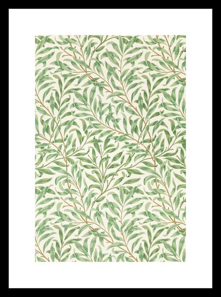 Plakat 20x30cm Willow Pattern 2, Morris Vintage do Salonu zdjęcie 3
