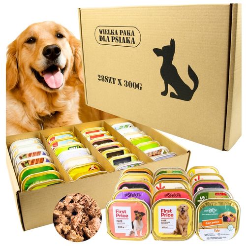 Mokra karma dla Psa Wielka Paka Dla Psiaka Mix Smaków 28 szt x 300g 8,4 kg na Arena.pl