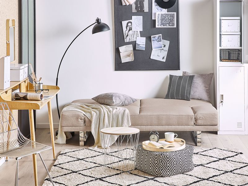 Sofa rozkładana beżowa YORK zdjęcie 4