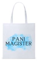 Torba Biała Eco Shopper Dla Magistra Prezent Z Nadrukiem Ze Zdjęciem