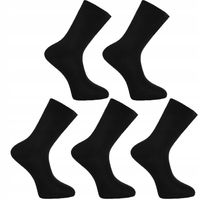 Skarpetki Męskie Skarpety Garniturowe Czarne Eleganckie 5-PAR 43-45 MORAJ