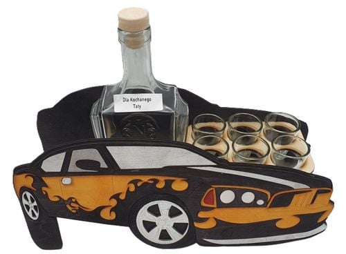 karafka + kieliszki auto Dla Super Taty na Arena.pl