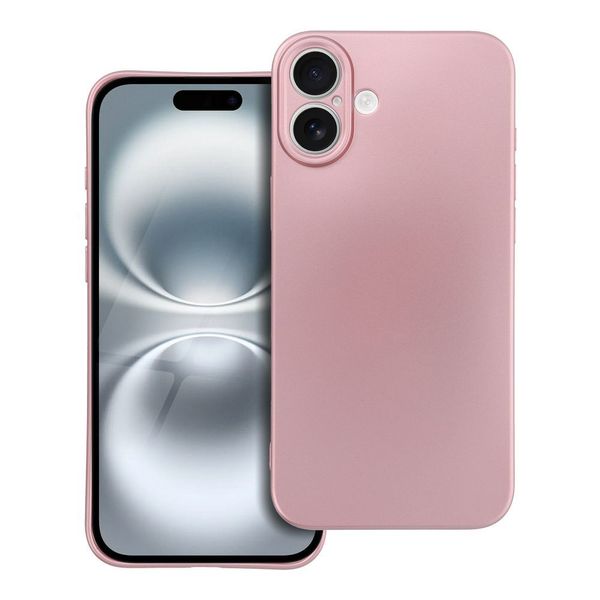 Futerał METALLIC do IPHONE 16 Plus różowy zdjęcie 1
